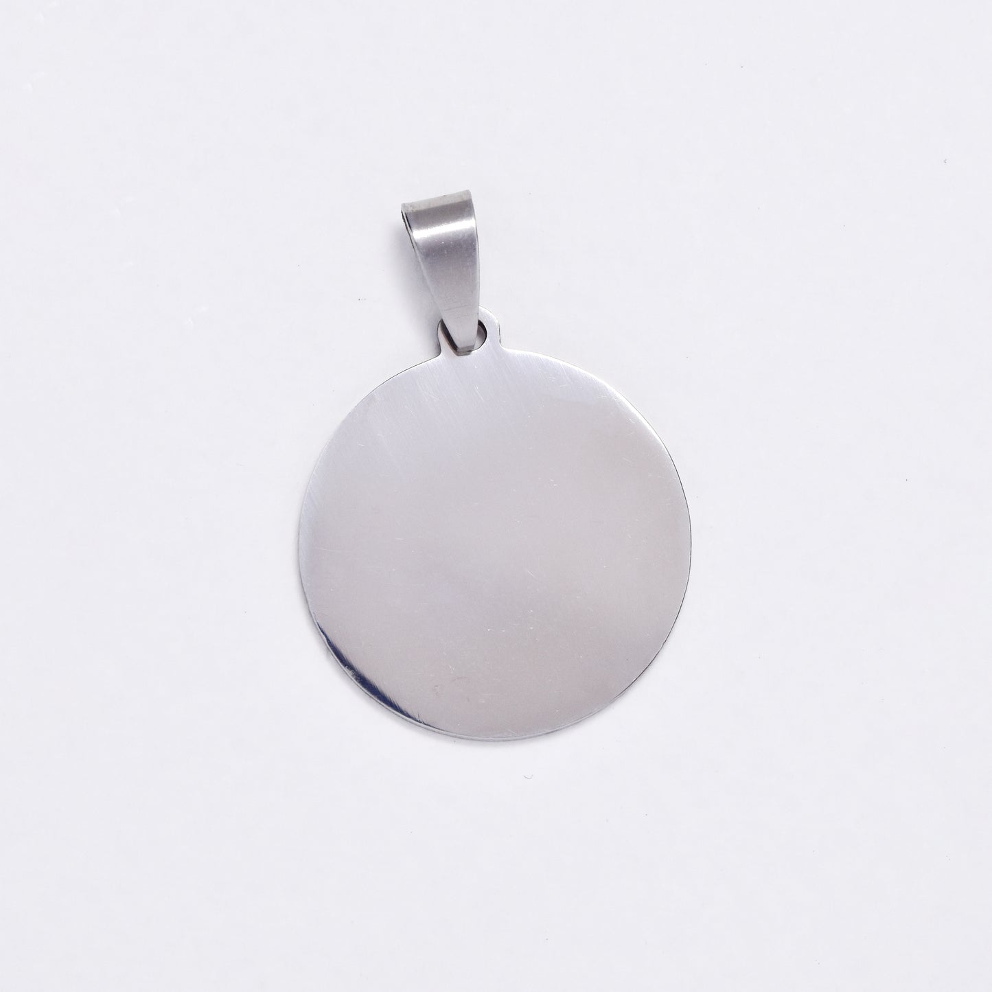 SSYP6070 - St Steel 25mm round disk pendant