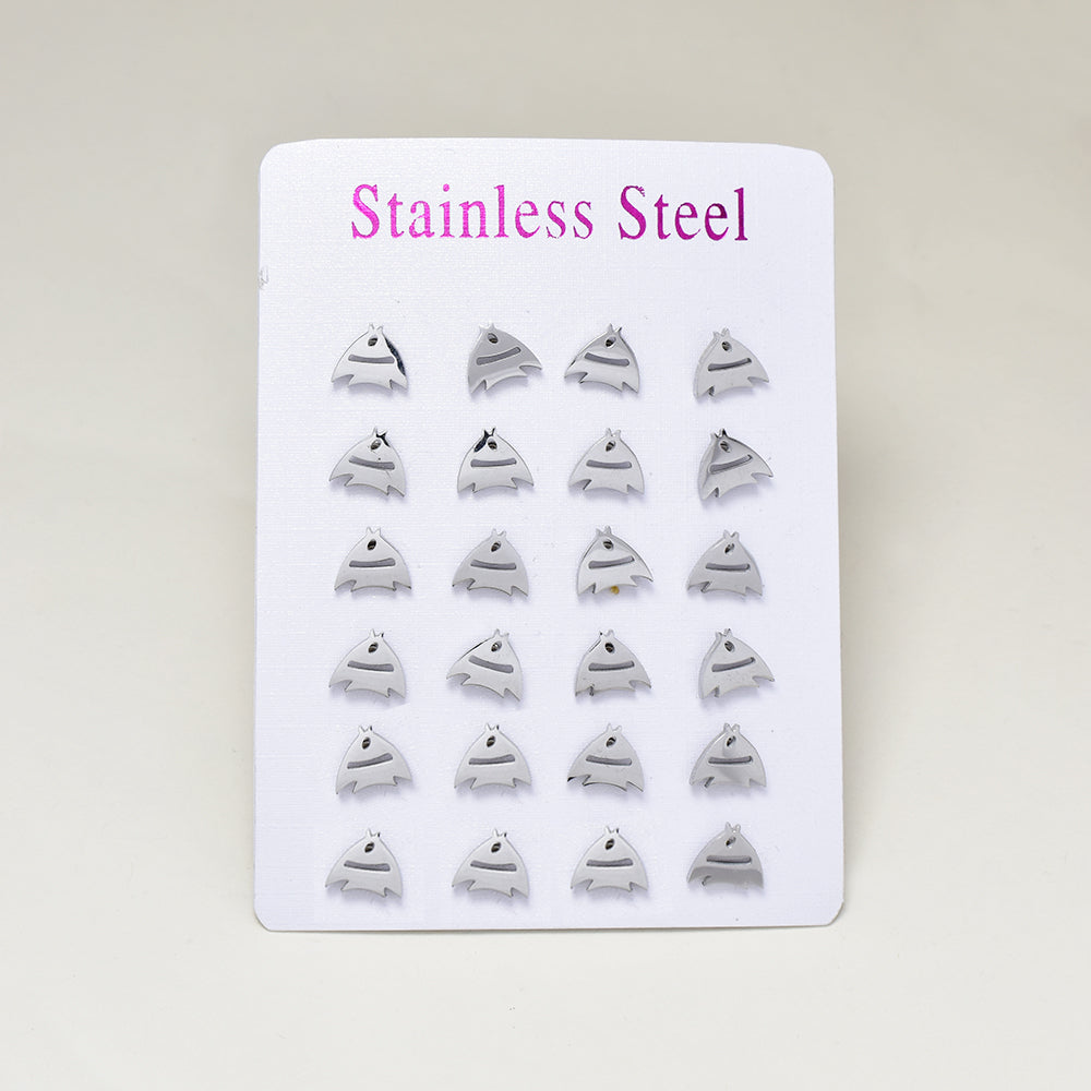 Stainless steel 12 pack fish studs - SSYPK4705