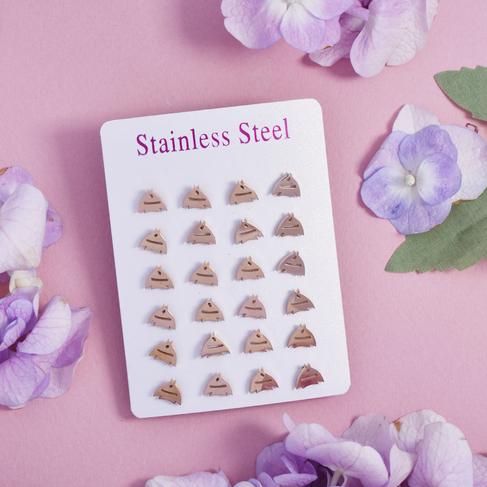 Stainless steel 12 pack fish studs - SSYPK4705