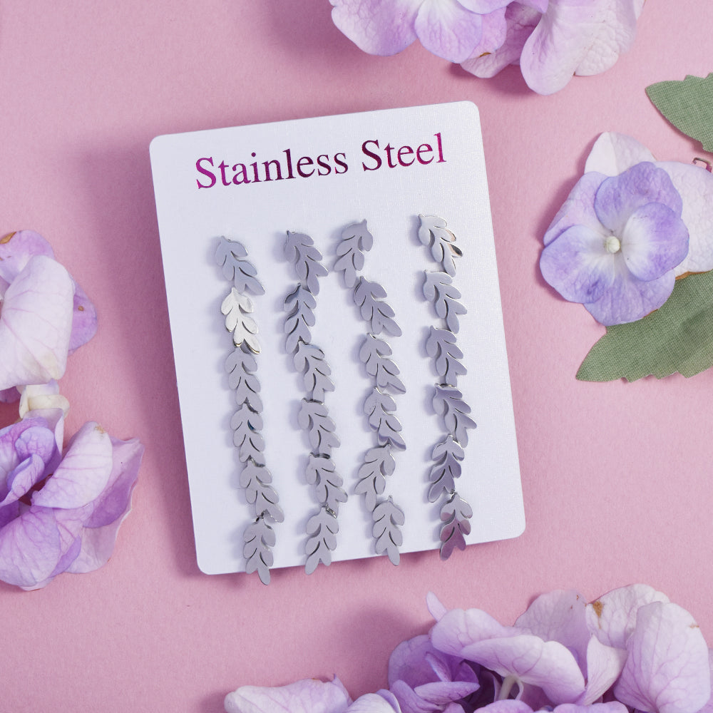 Stainless steel 12 pack leaf studs - SSYPK4711