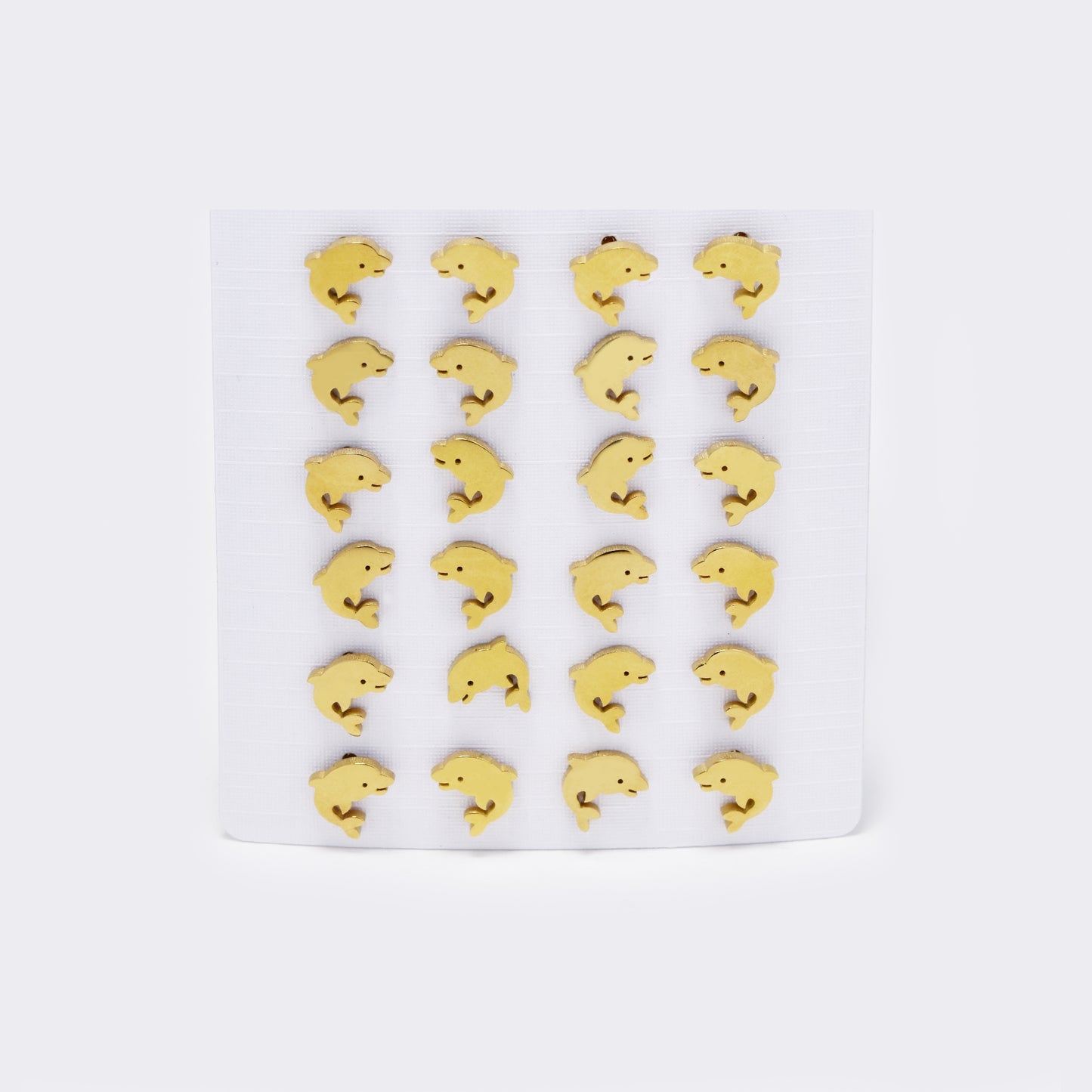 Stainless steel 12 pack dolphin studs - SSYPK5382