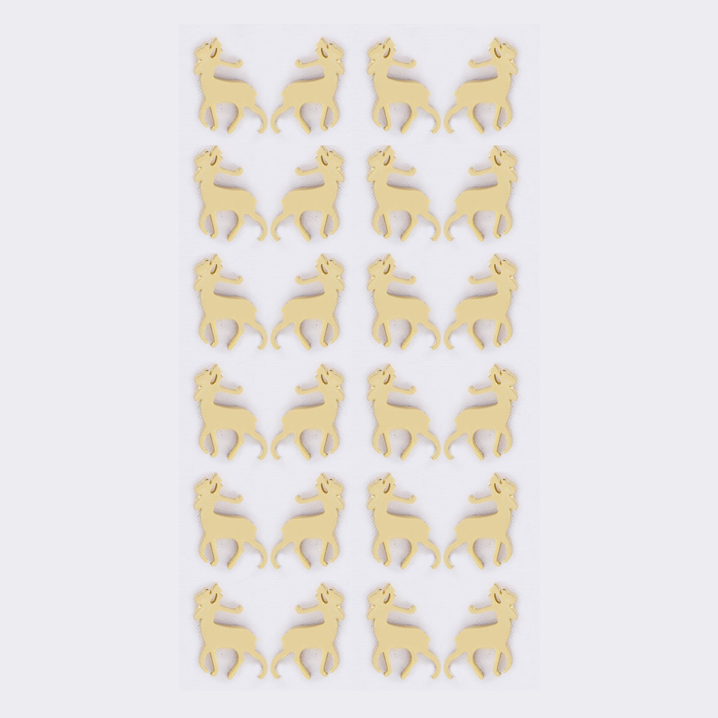 Stainless steel 12 pack reindeer studs - SSYPK5384
