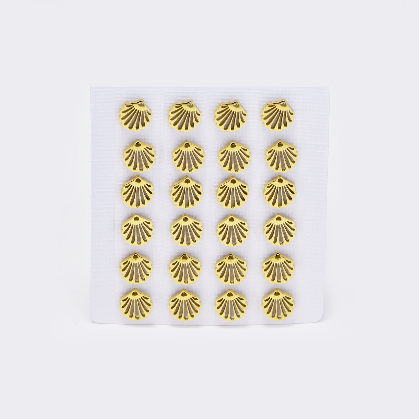Stainless steel 12 pack cutout shell studs - SSYPK5394