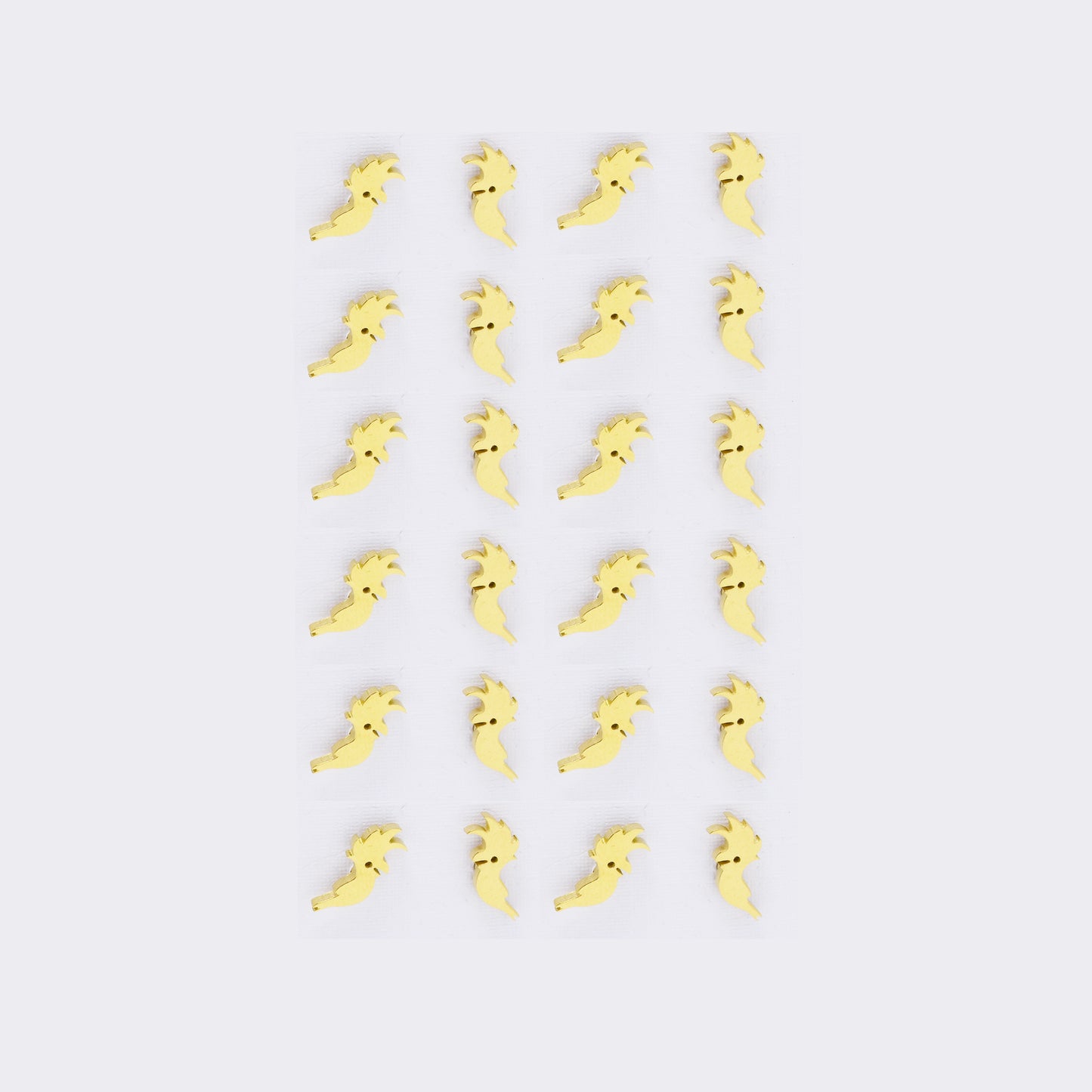 Stainless steel 12 pack cocatoo studs - SSYPK5422