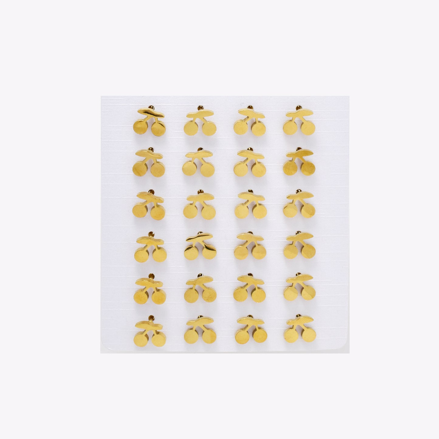 SSYPK6566 - St Steel 12 pack 6.5mm x 7.5mm cherry studs