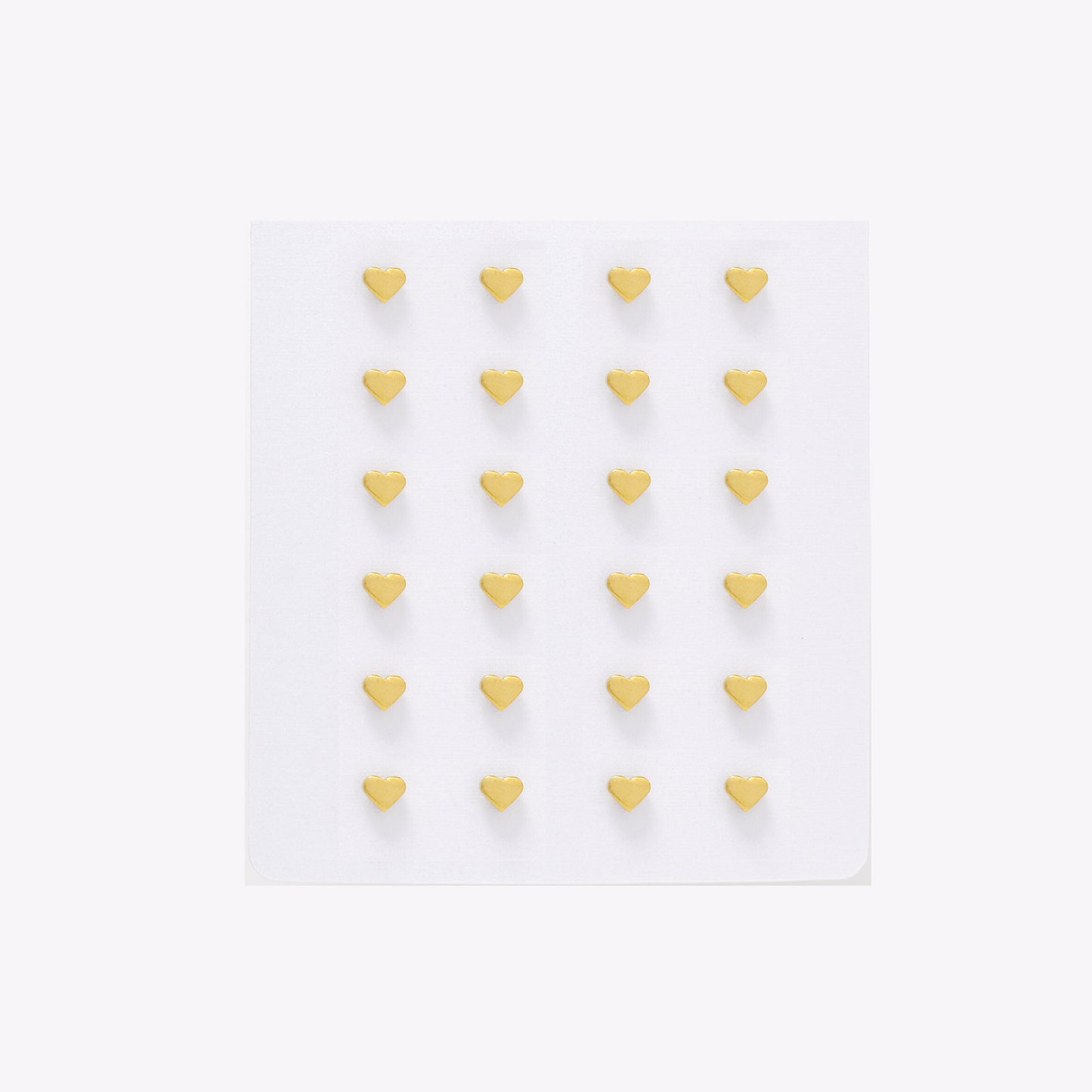 SSYPK6569 - St Steel 12 pack 3.5mm x 4mm heart studs