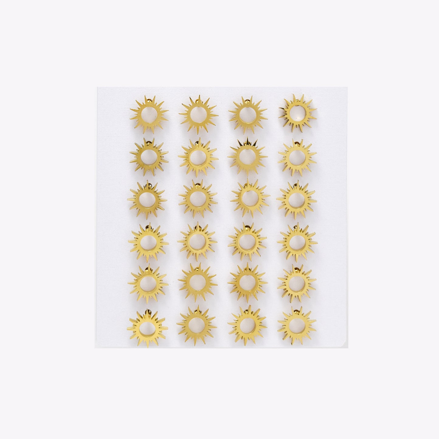 SSYPK6570 - St Steel 12 pack 10mm cutout sun studs