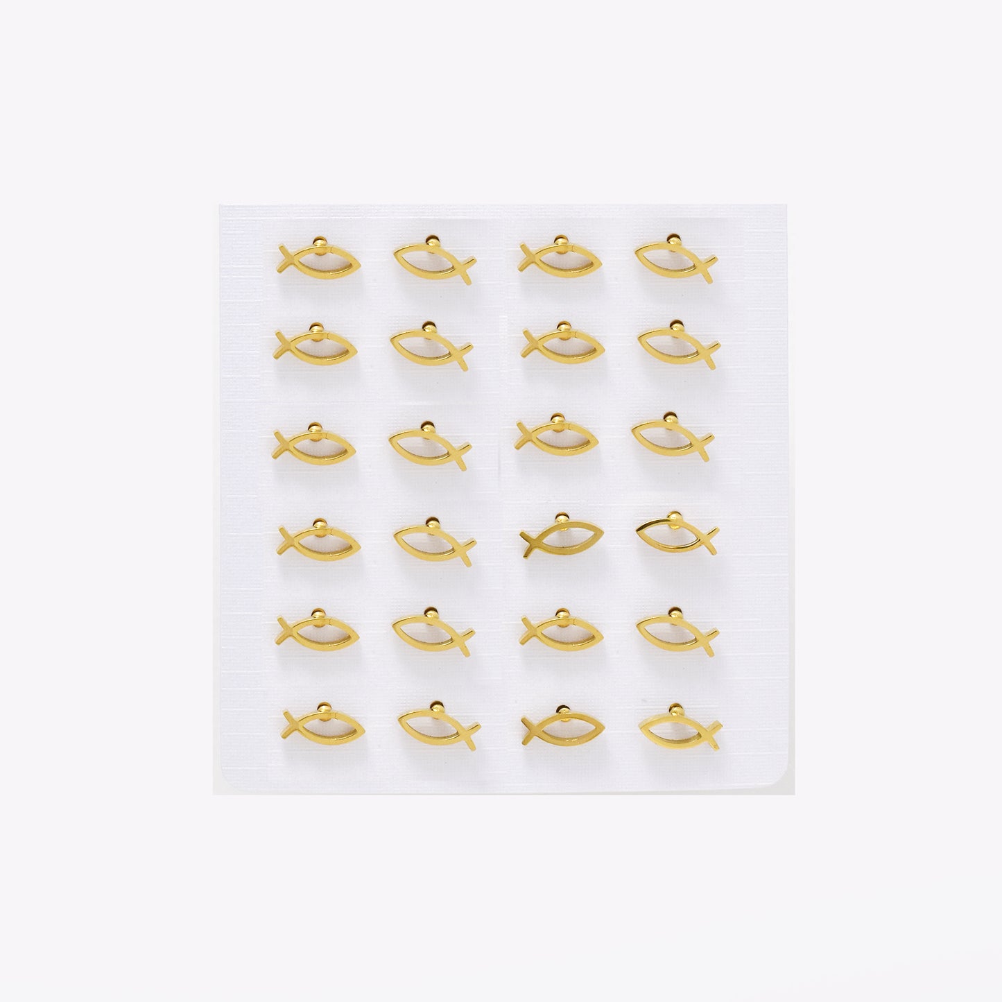 SSYPK6573 - St Steel 12 pack 9mm x 3.5mm fish studs