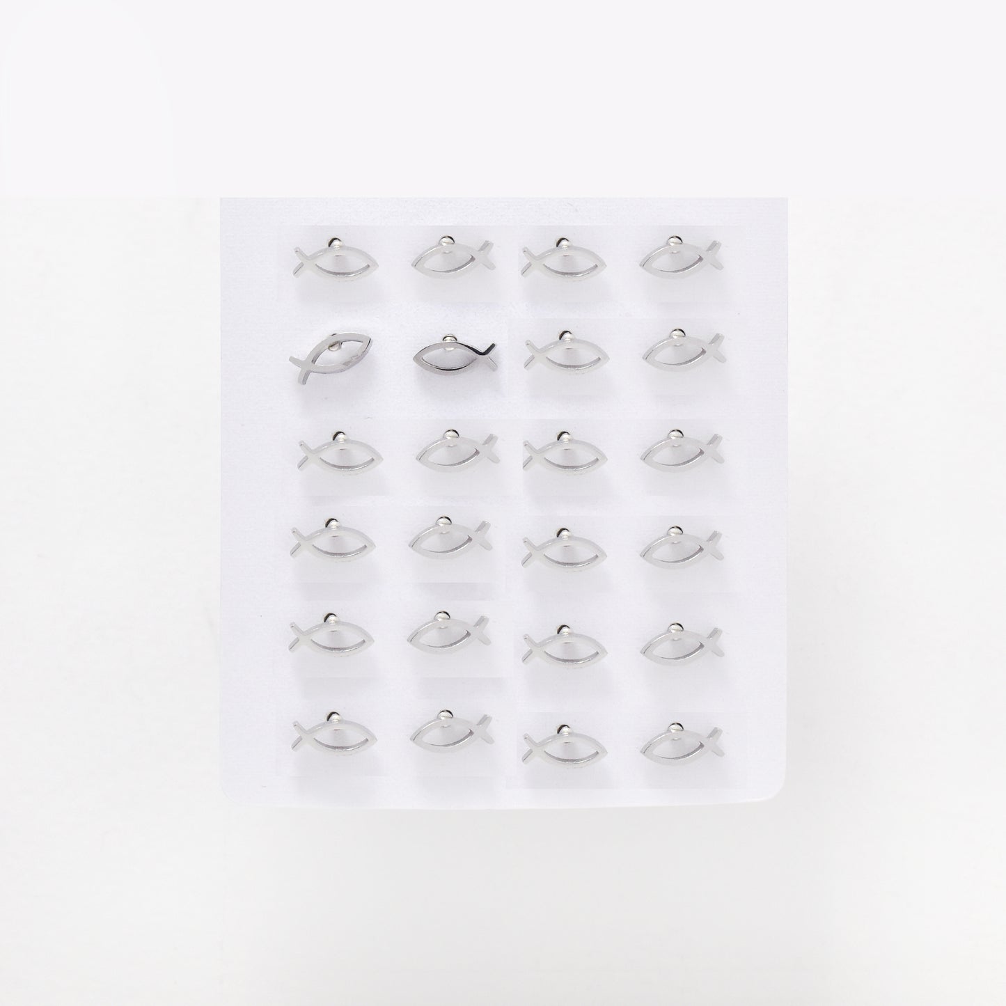 SSYPK6573 - St Steel 12 pack 9mm x 3.5mm fish studs