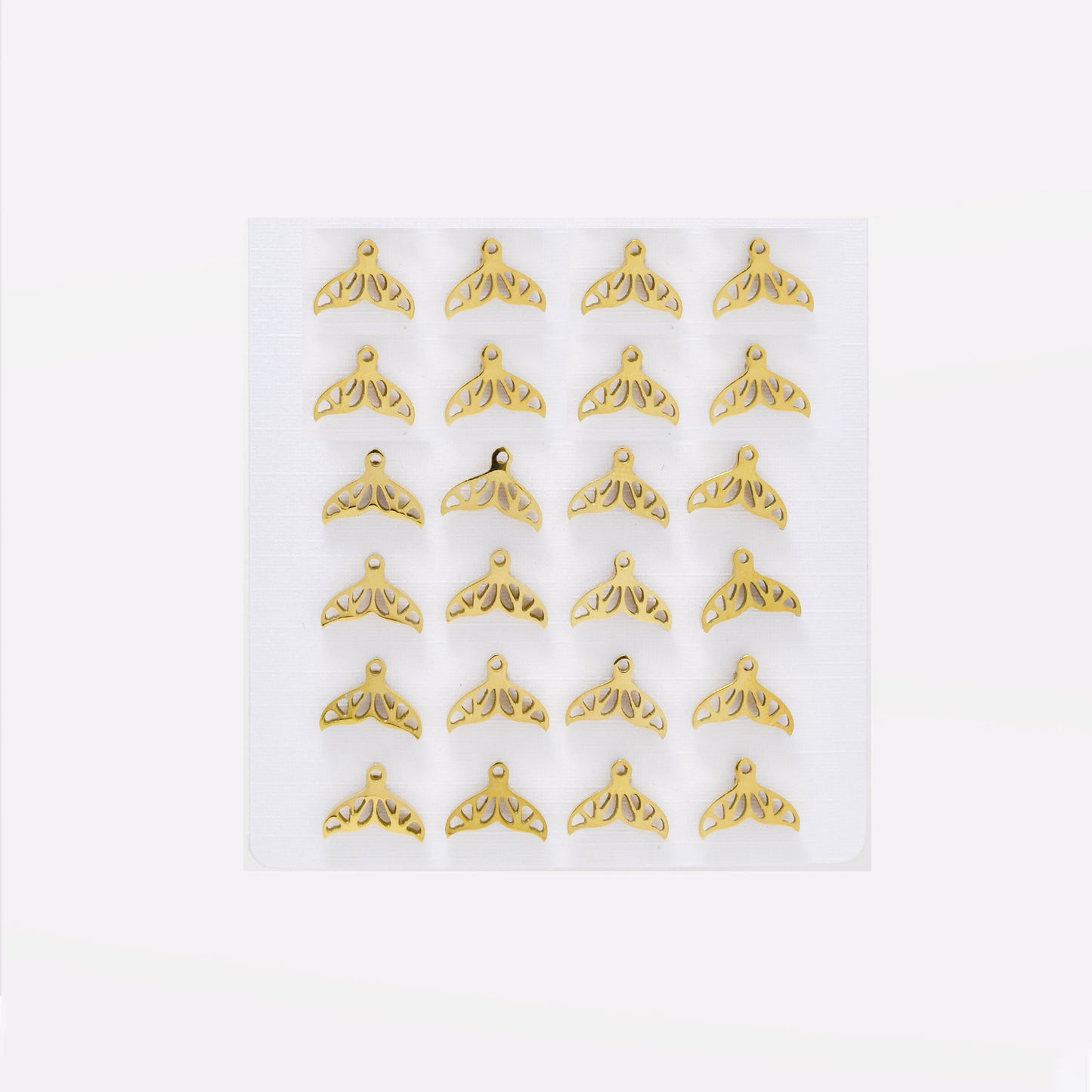 SSYPK6574 - St Steel 12 pack 8mm x 10mm whale tale studs