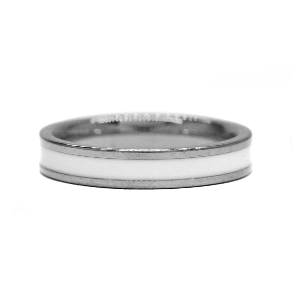 Buy 1 get 1 FREE - Stainless steel enamel insert ring - SSYR2233