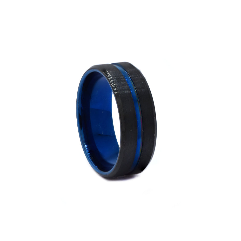 Stainless steel broad mid line ring - SSYR4521