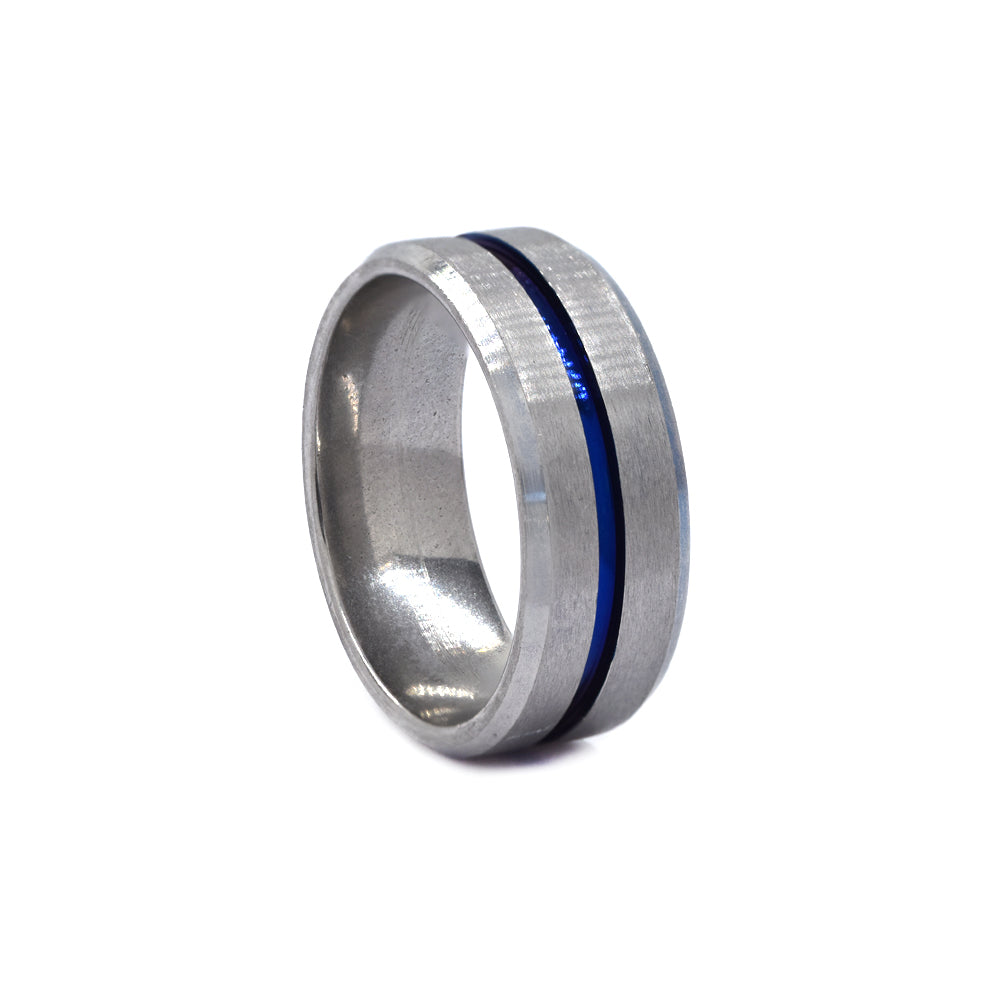 Stainless steel broad mid line ring - SSYR4521