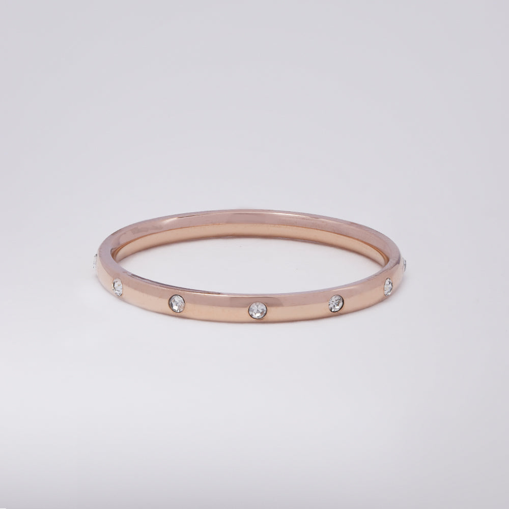 Stainless steel Swiss set cubic zirconia ring - SSYR4800