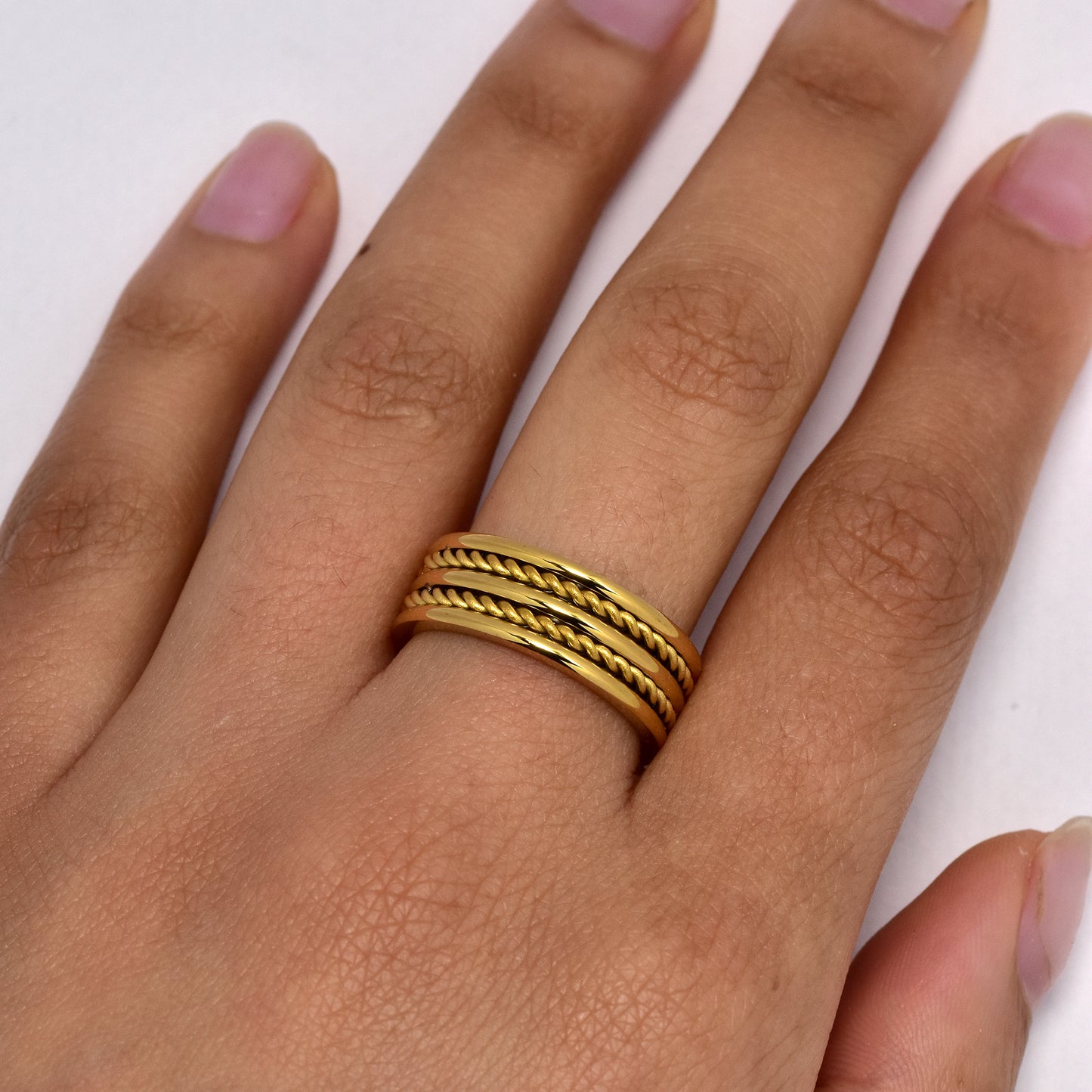 Steel rope wide band and rope ring - SSYR5645