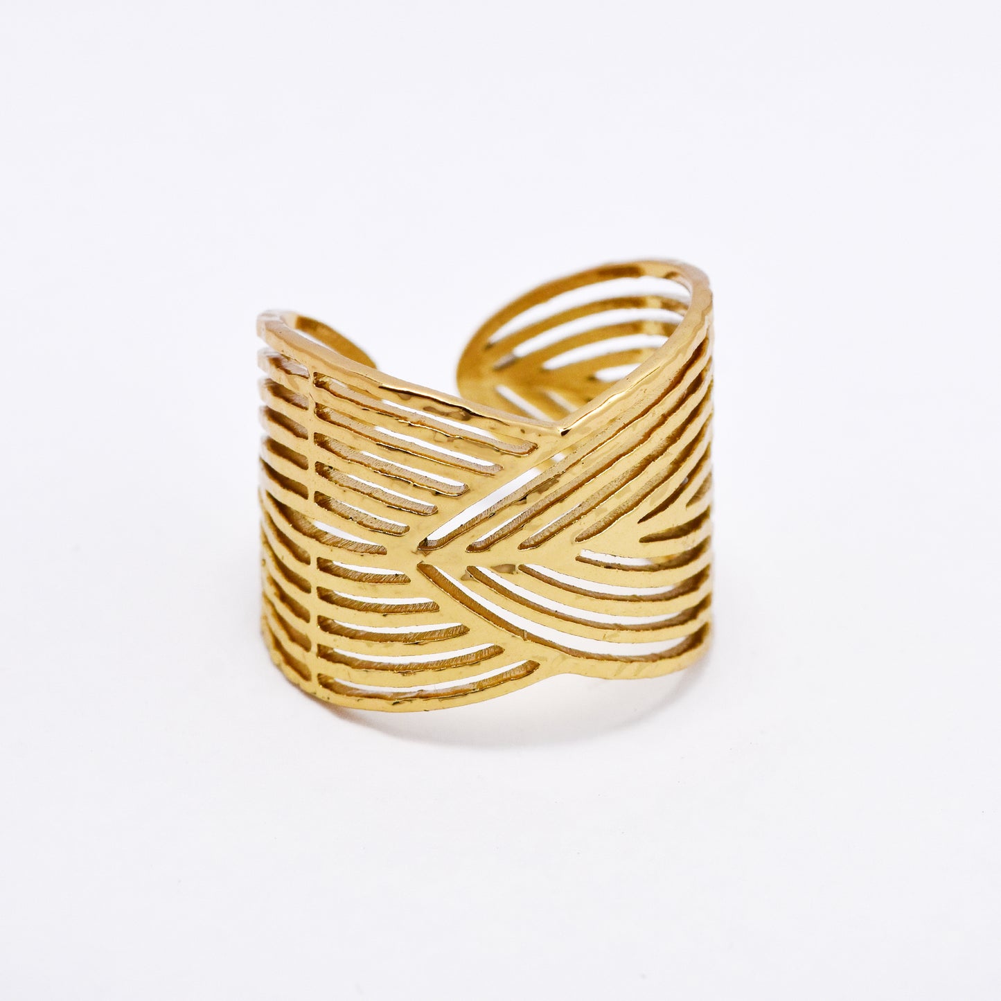 SSYR6118 - St Steel line open size ring