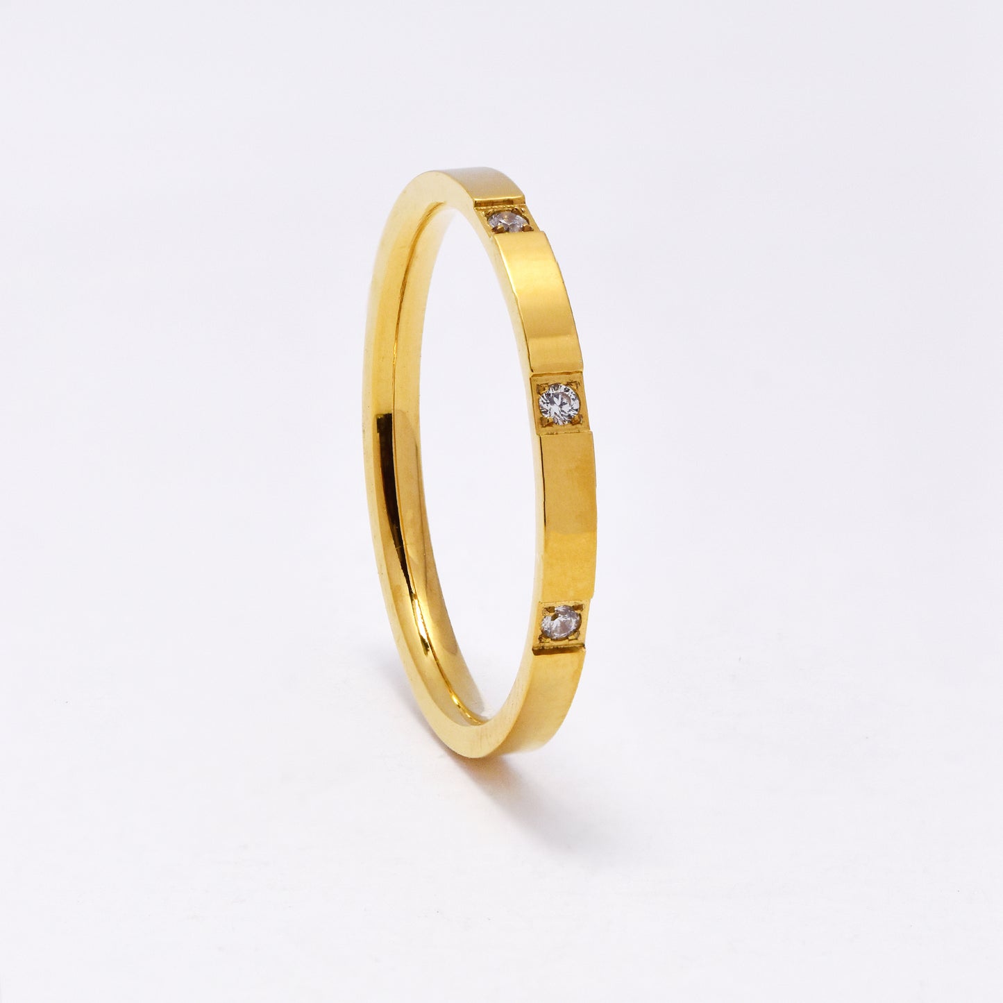 SSYR6870 - Steel CZ ring