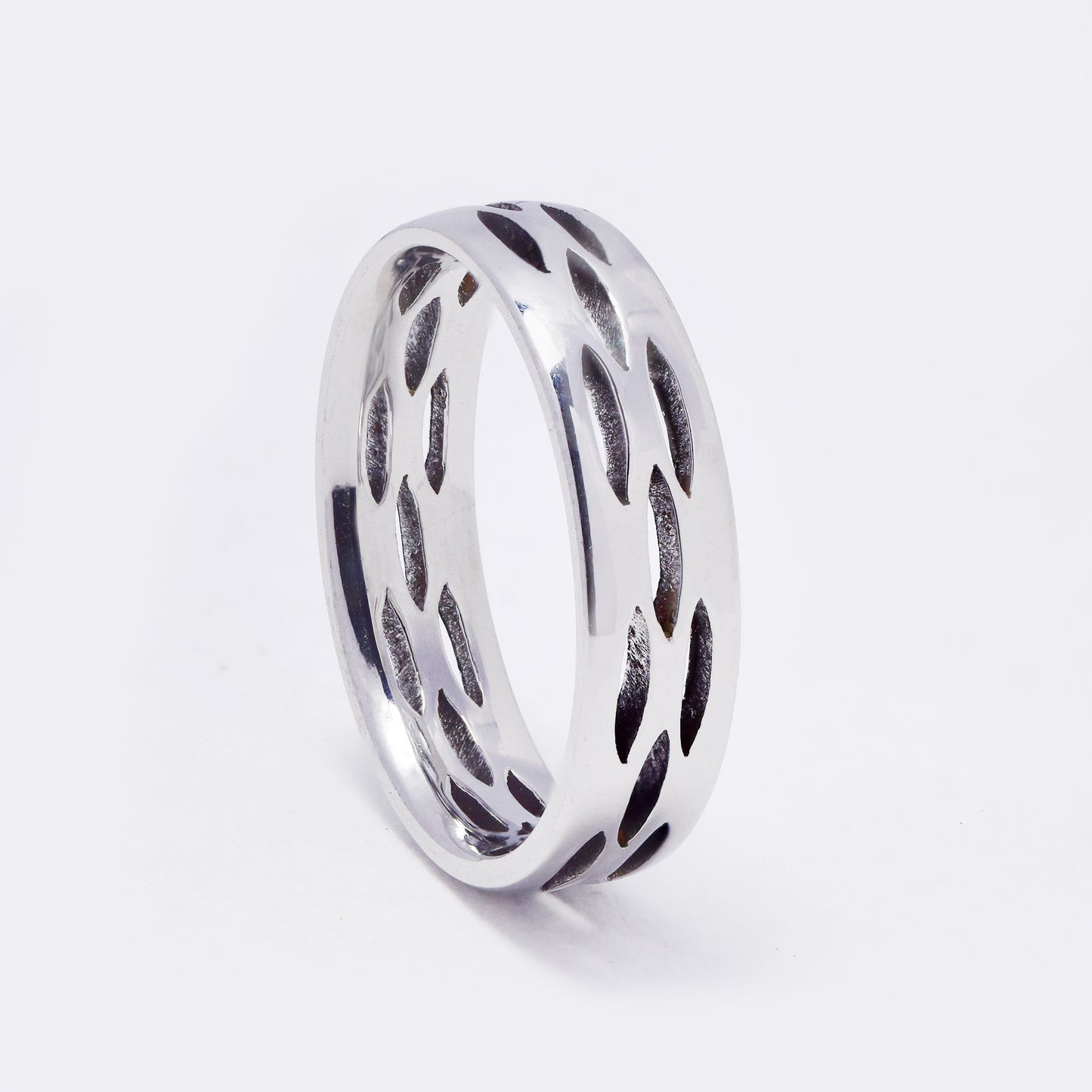 SSYR7404 - Steel 6mm cutout pattern ring