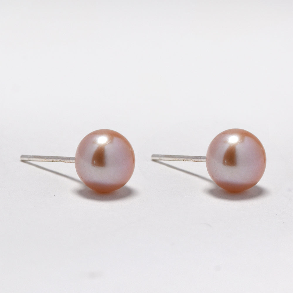 925 Silver freshwater pearl 7mm stud - SYE3113