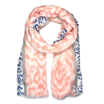 Colourful leopard printed scarf