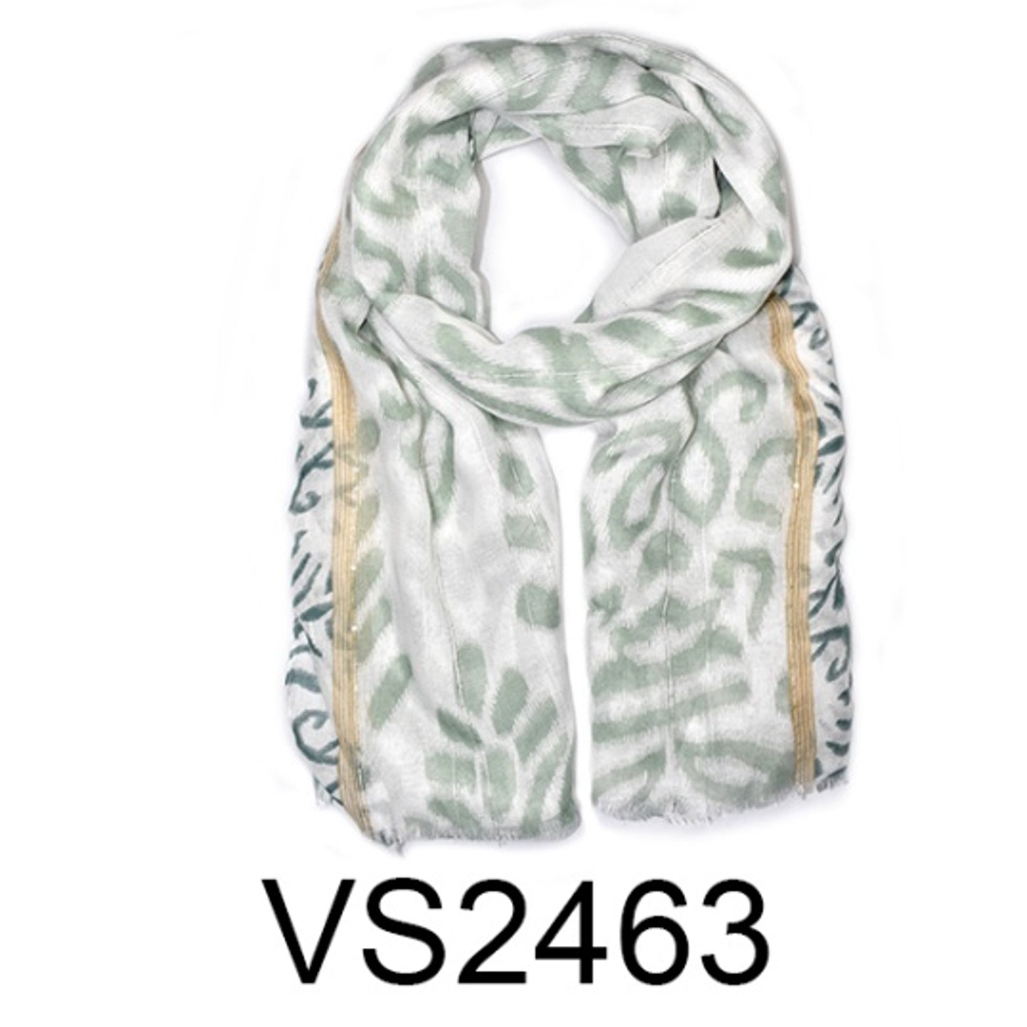 Colourful leopard printed scarf