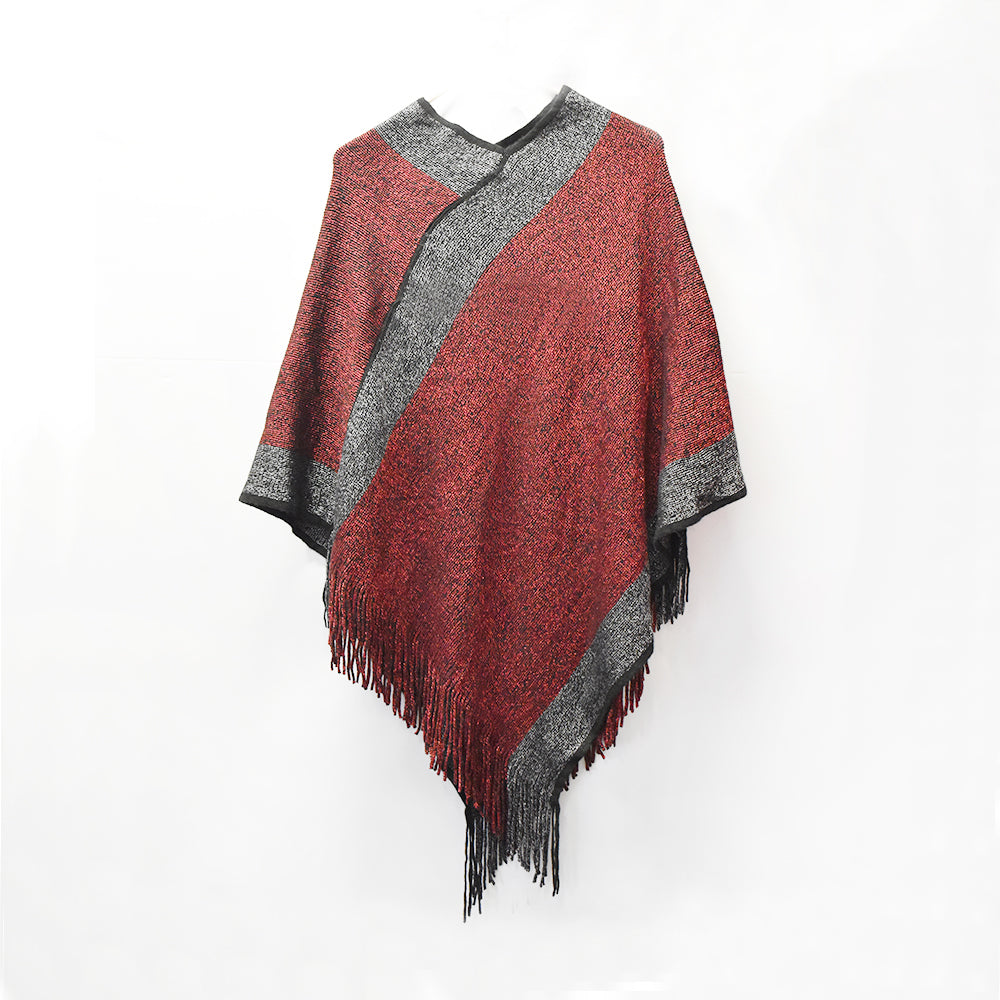 VS4112 - Contrast trim poncho