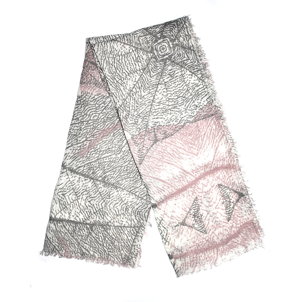 Colour multi pattern tonal scarf - VS6605