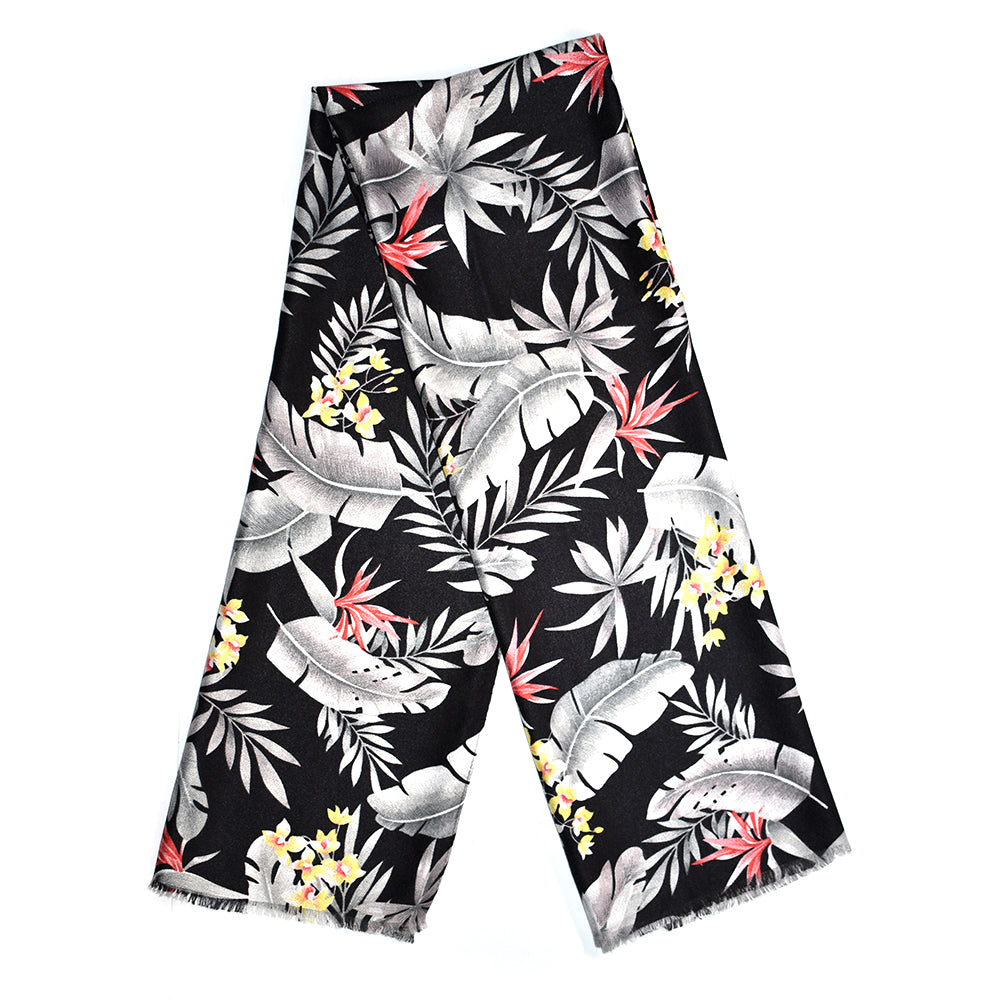 Clustered tropical leaf scarf - VS6620