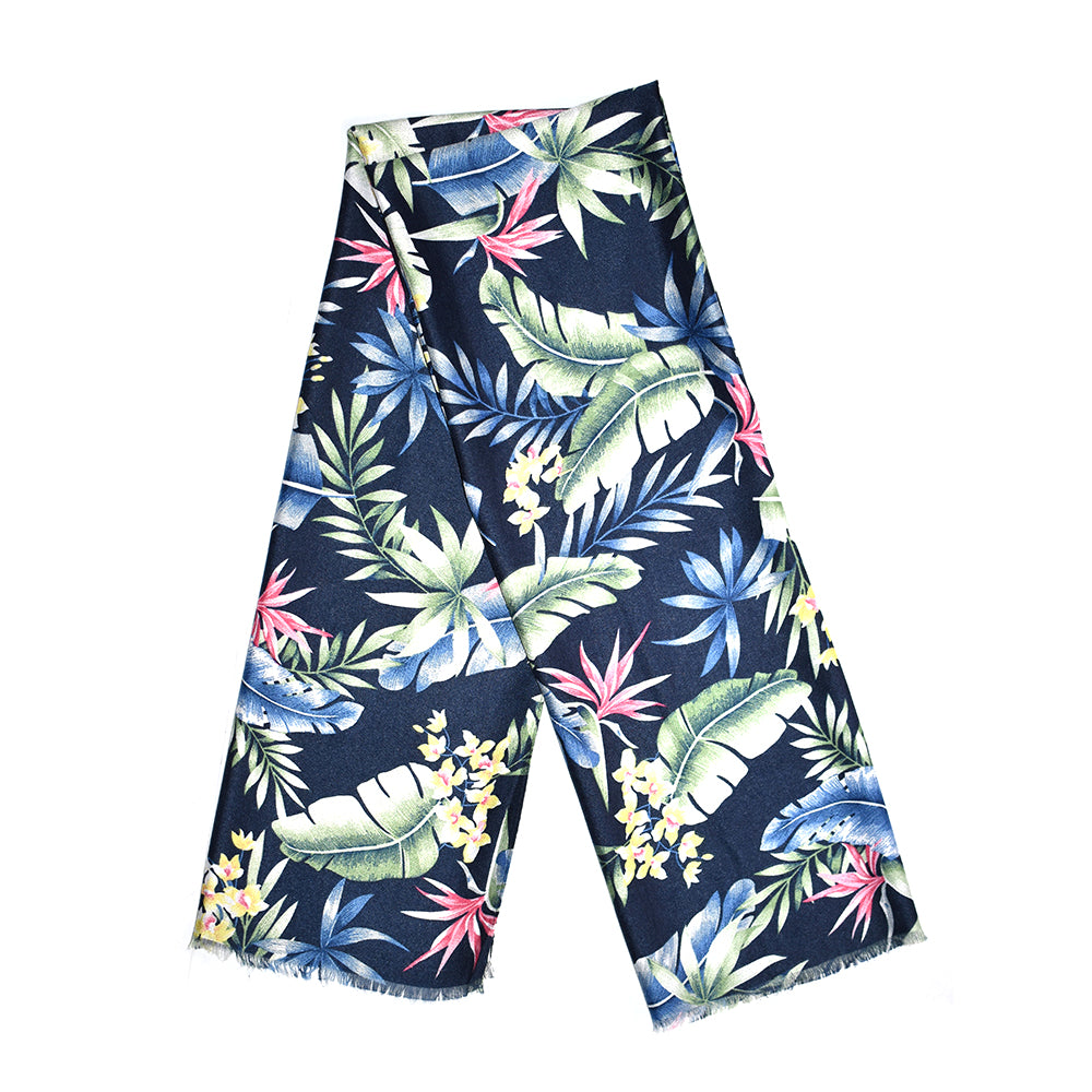 Clustered tropical leaf scarf - VS6620