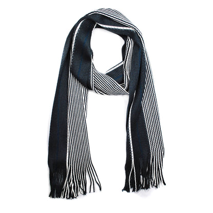 Linear scarf with tassels detail in the same colour way 30cm x 160cm scarf