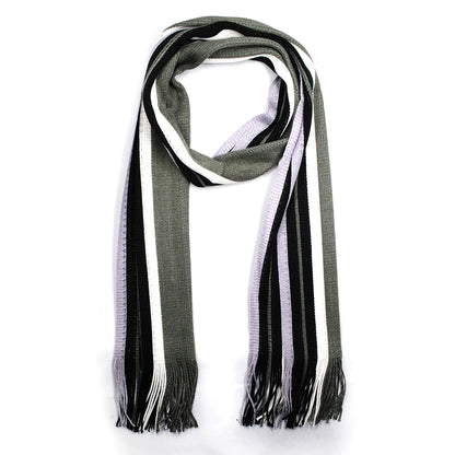Lined scarf with matching tassels