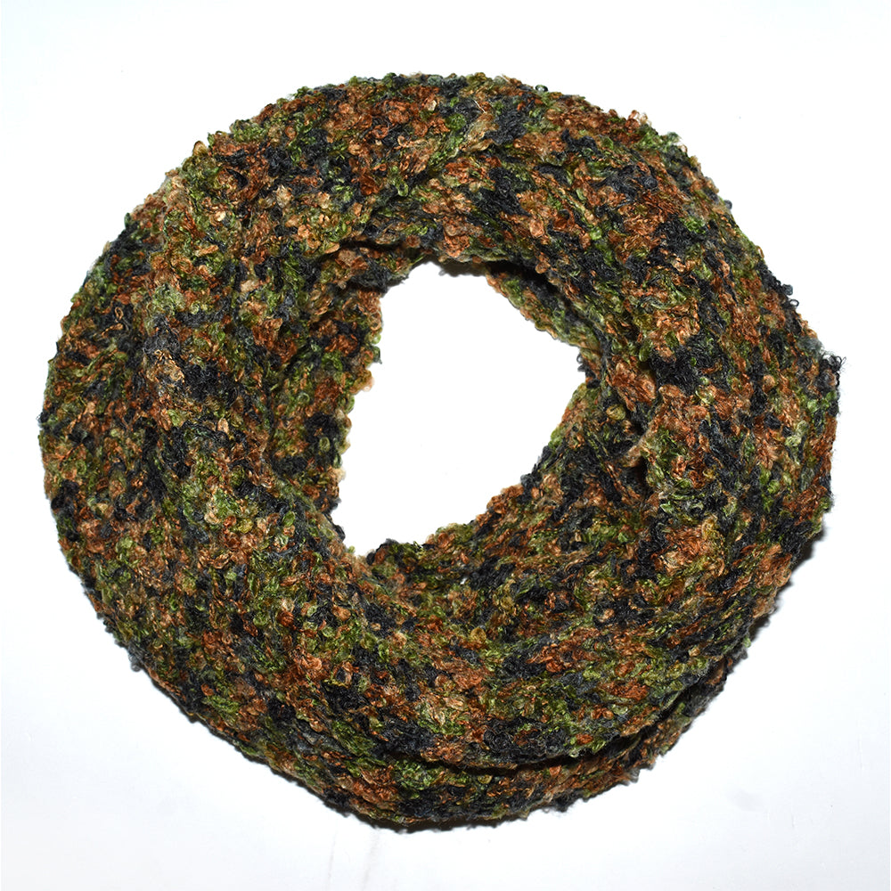 VS8514 - Mixed colour textured snood - Green