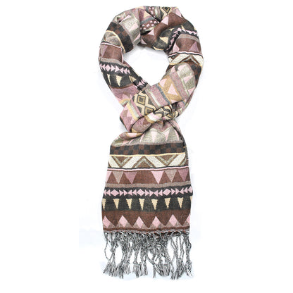 Aztec multi print scarf