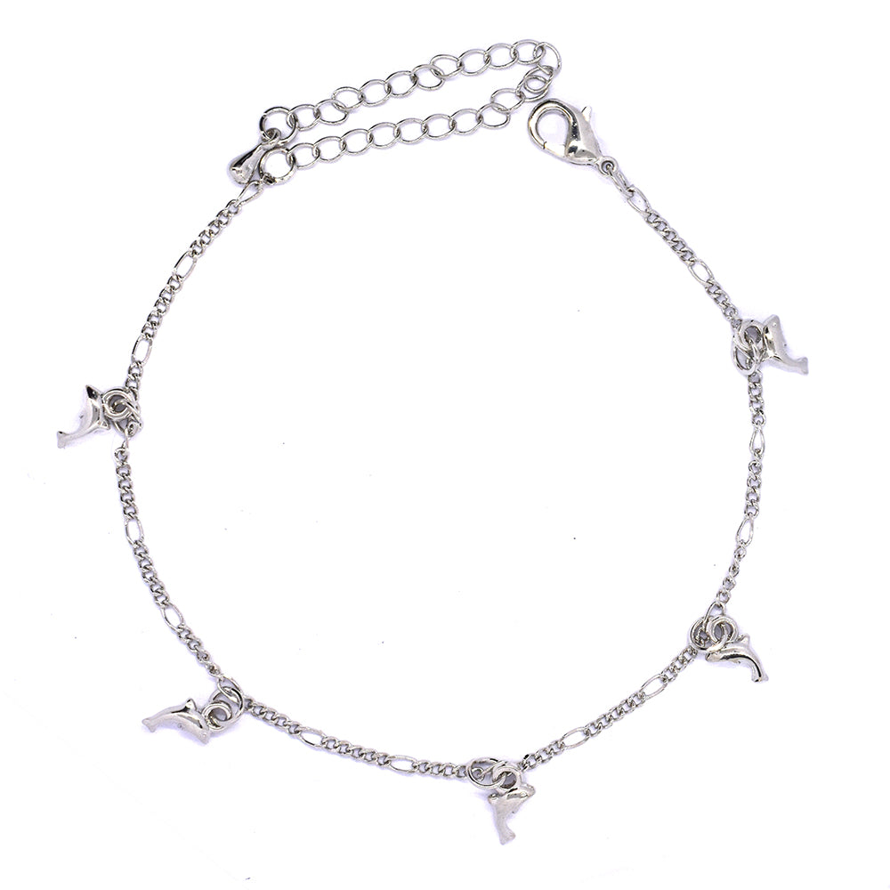Fashion dolphin charm anklet