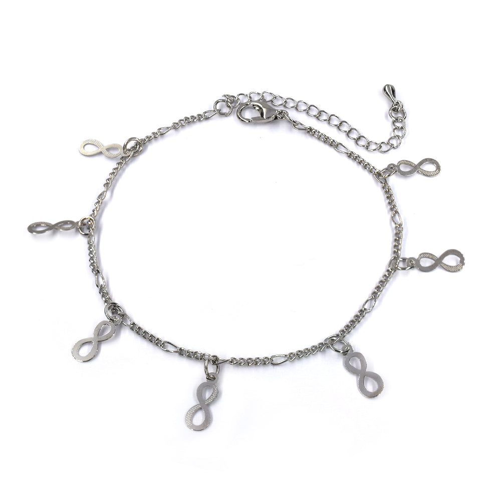 Fashion infinity charm anklet