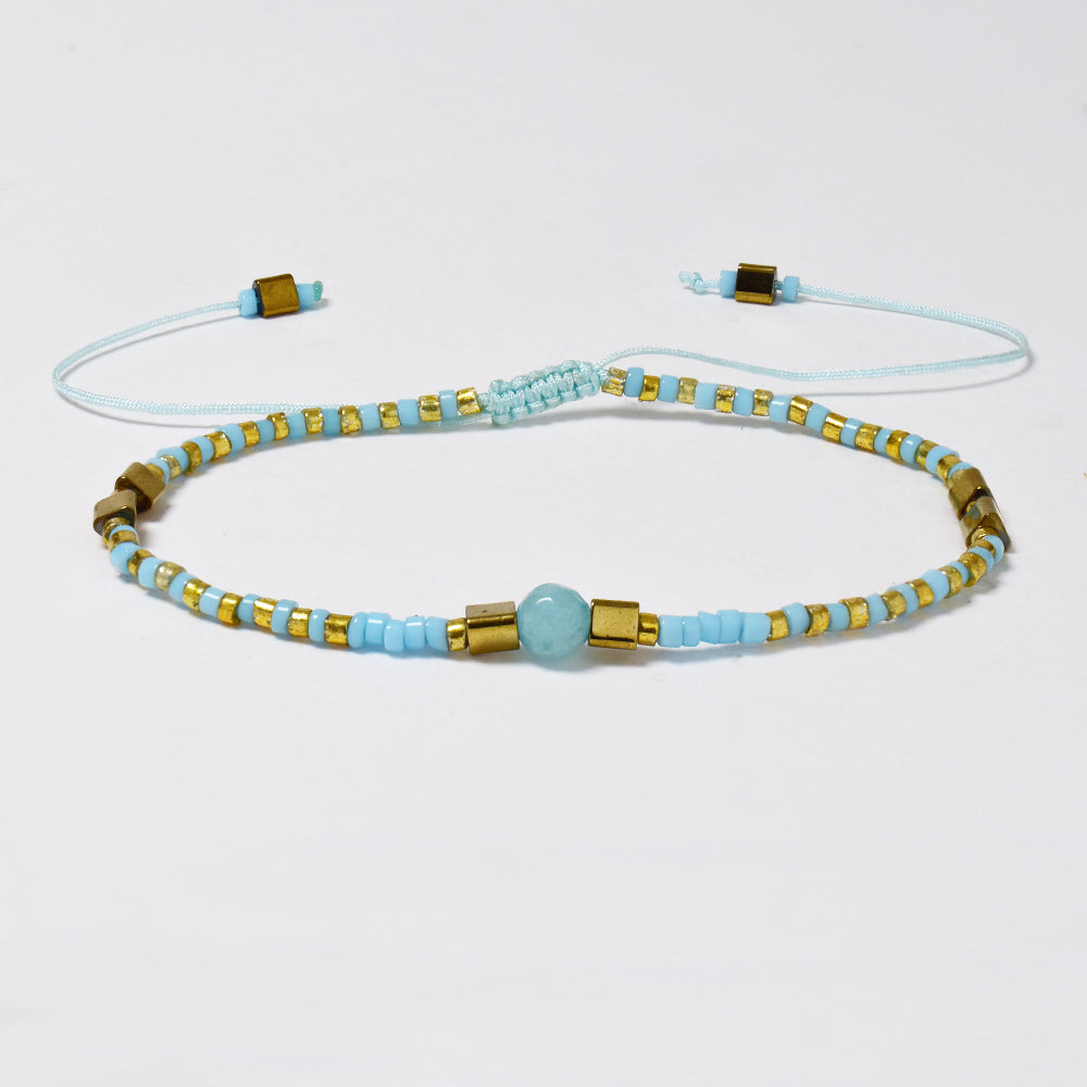 Fashion adjustable cotton beaded bracelet - YB4924