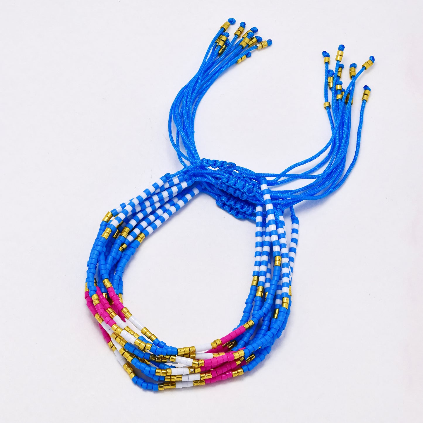 YB6674 - Fashion adjustable beaded bracelet - 10 pc / pack