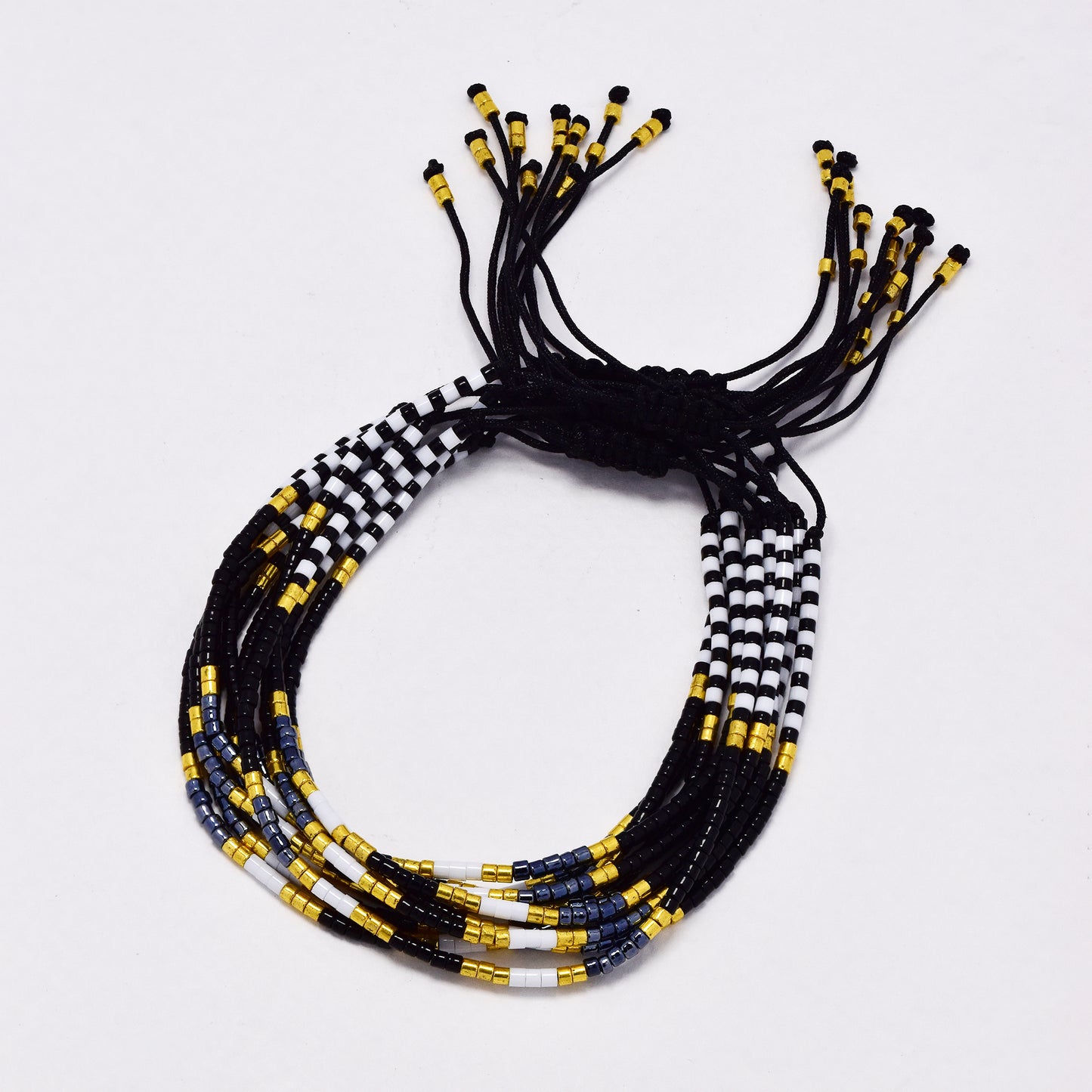 YB6674 - Fashion adjustable beaded bracelet - 10 pc / pack