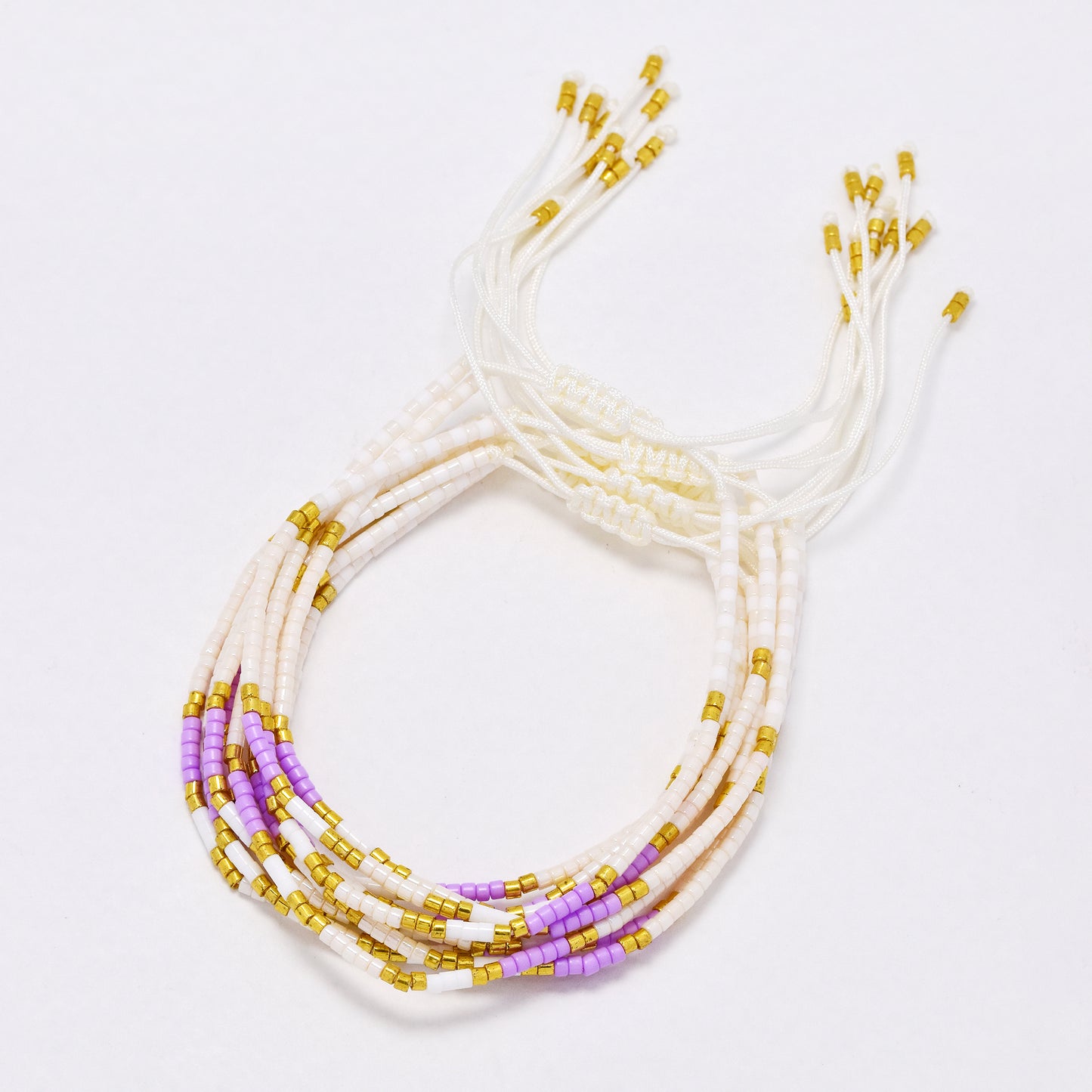YB6674 - Fashion adjustable beaded bracelet - 10 pc / pack