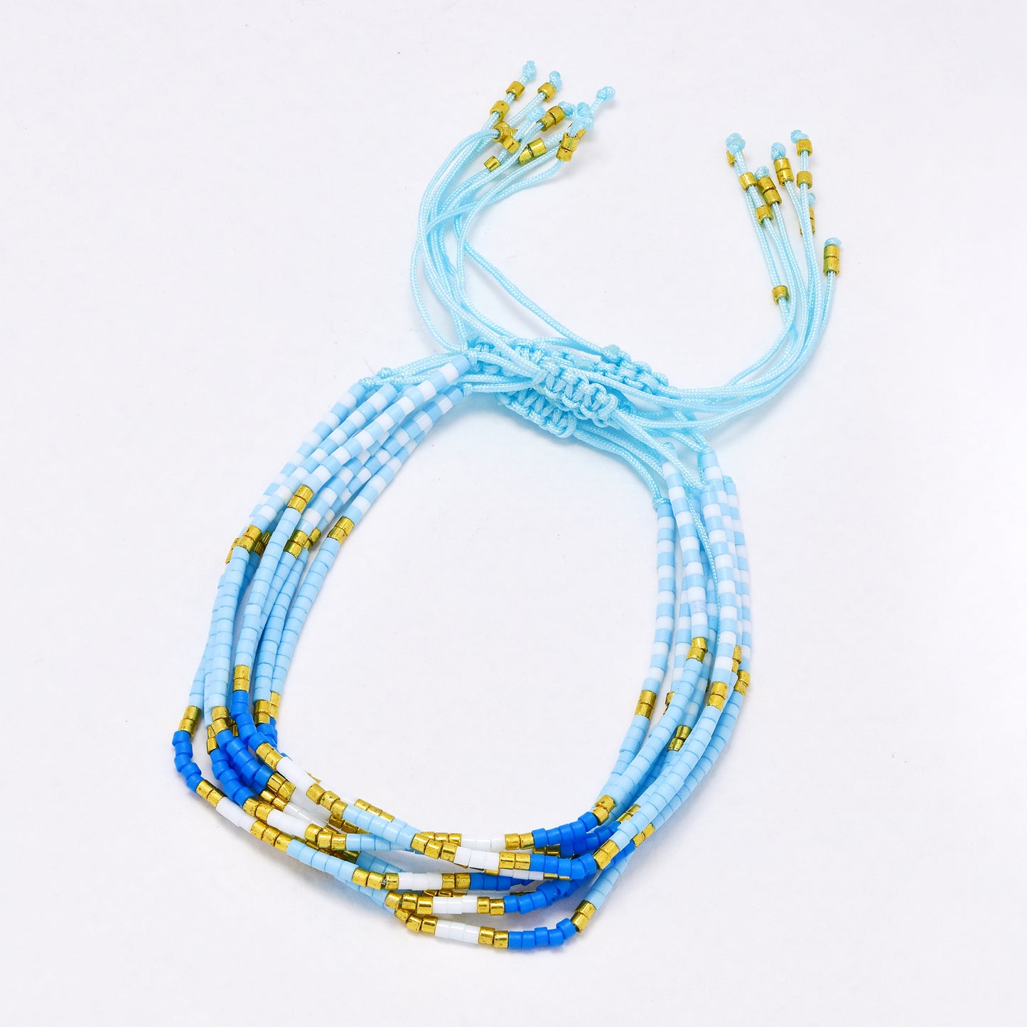 YB6674 - Fashion adjustable beaded bracelet - 10 pc / pack