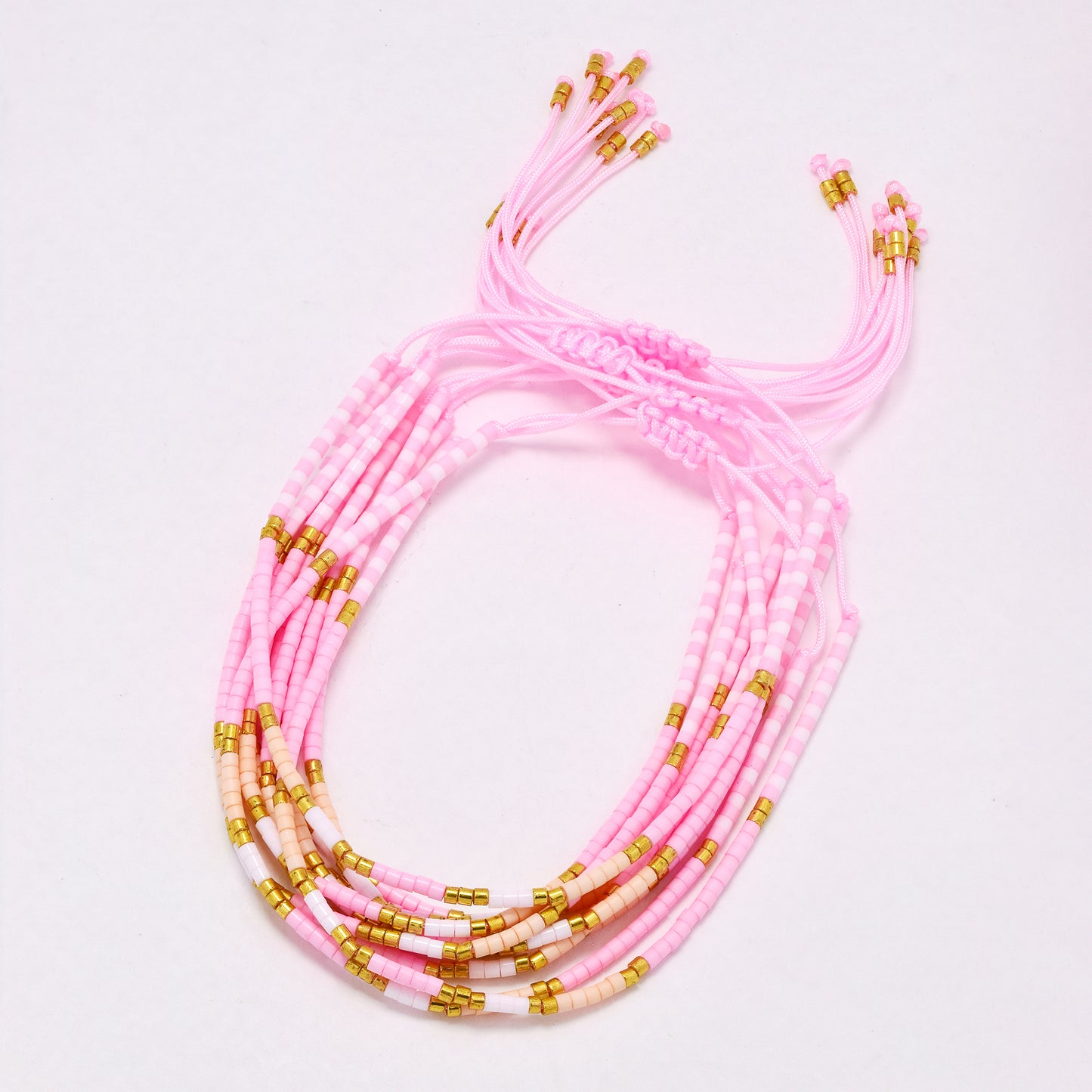 YB6674 - Fashion adjustable beaded bracelet - 10 pc / pack
