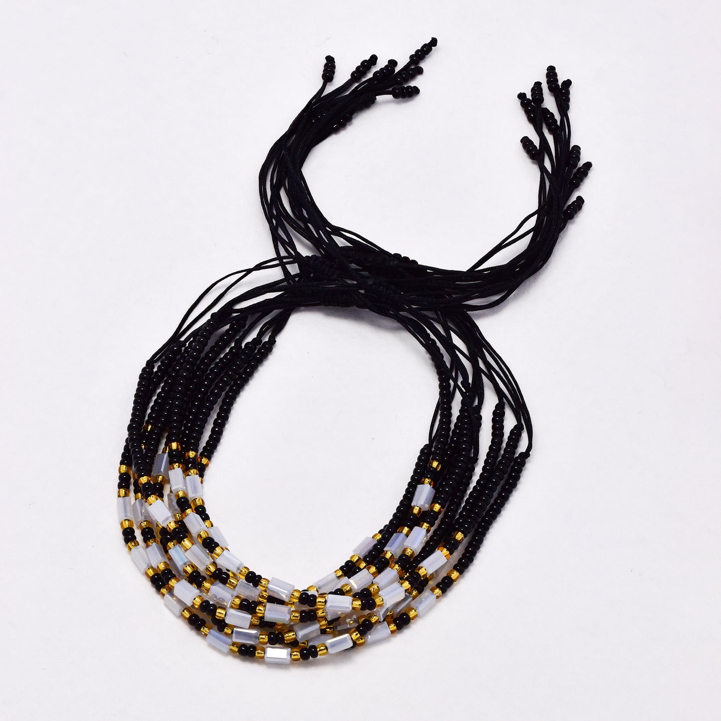 YB6677 - Fashion adjustable beaded bracelet - 10 pc / pack