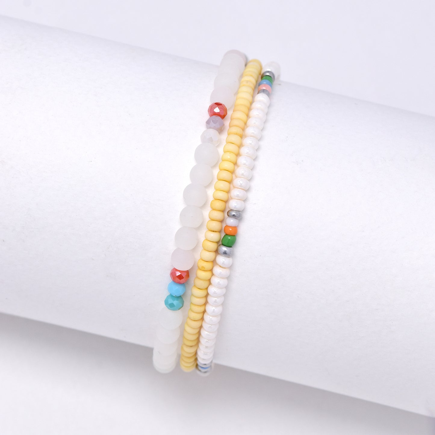 YB7527 - 3 Piece mixed bead bracelet set