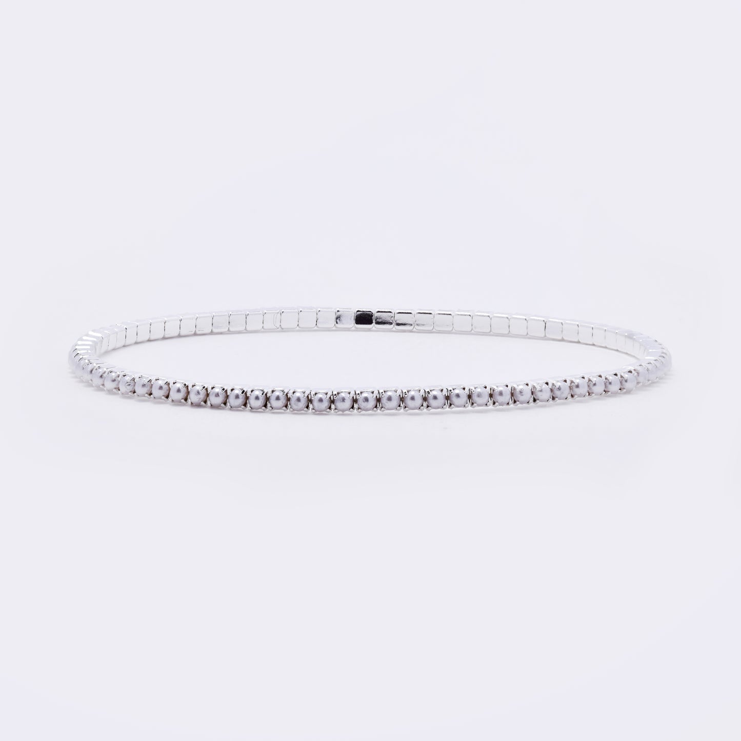 YB7694 - 2-Pack faux pearl stretch bracelet