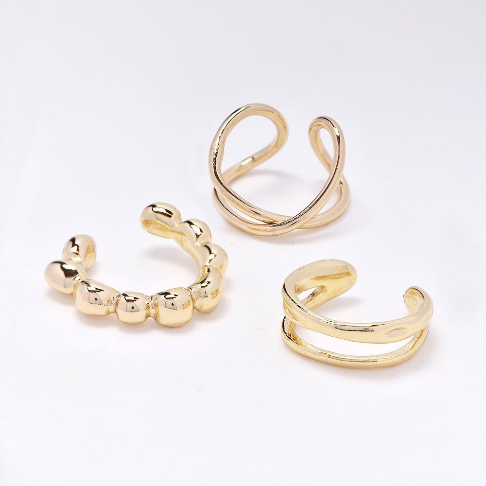 3 Pack ear cuff fashion earring set - YE4333