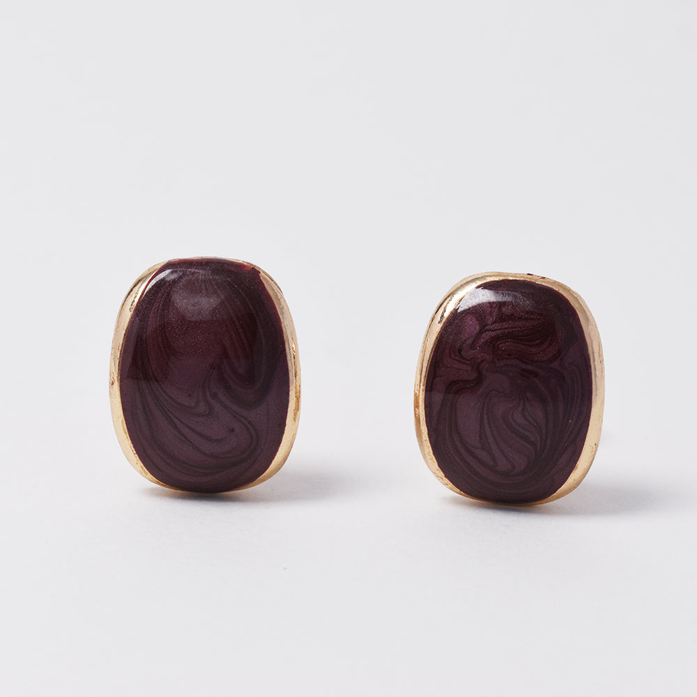 Oval clip on fashion earring - YE4765