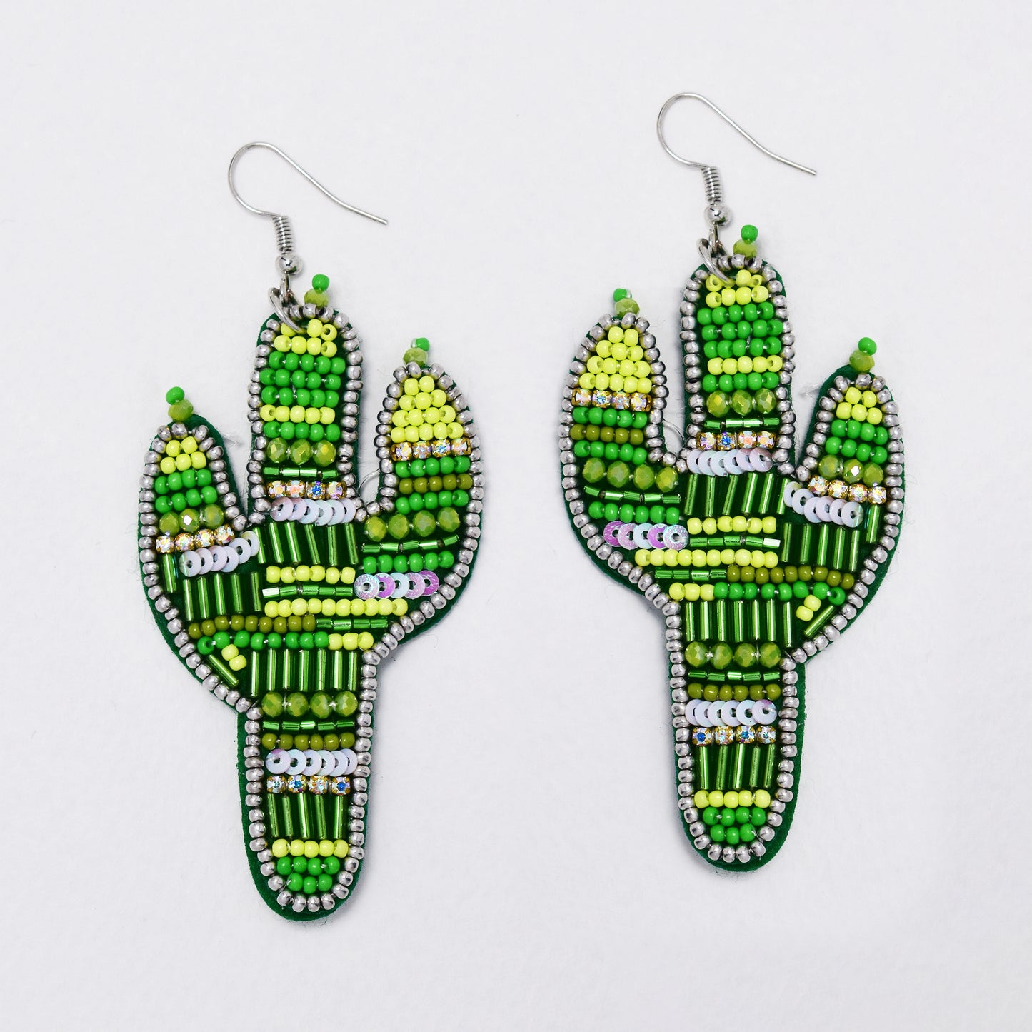 YE6176 - Cactus beaded fashion earrings