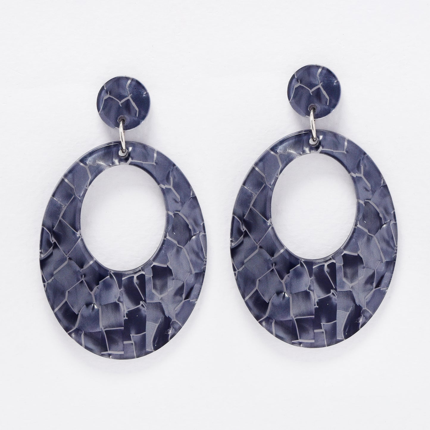 YE6187 - Oval drop earrings