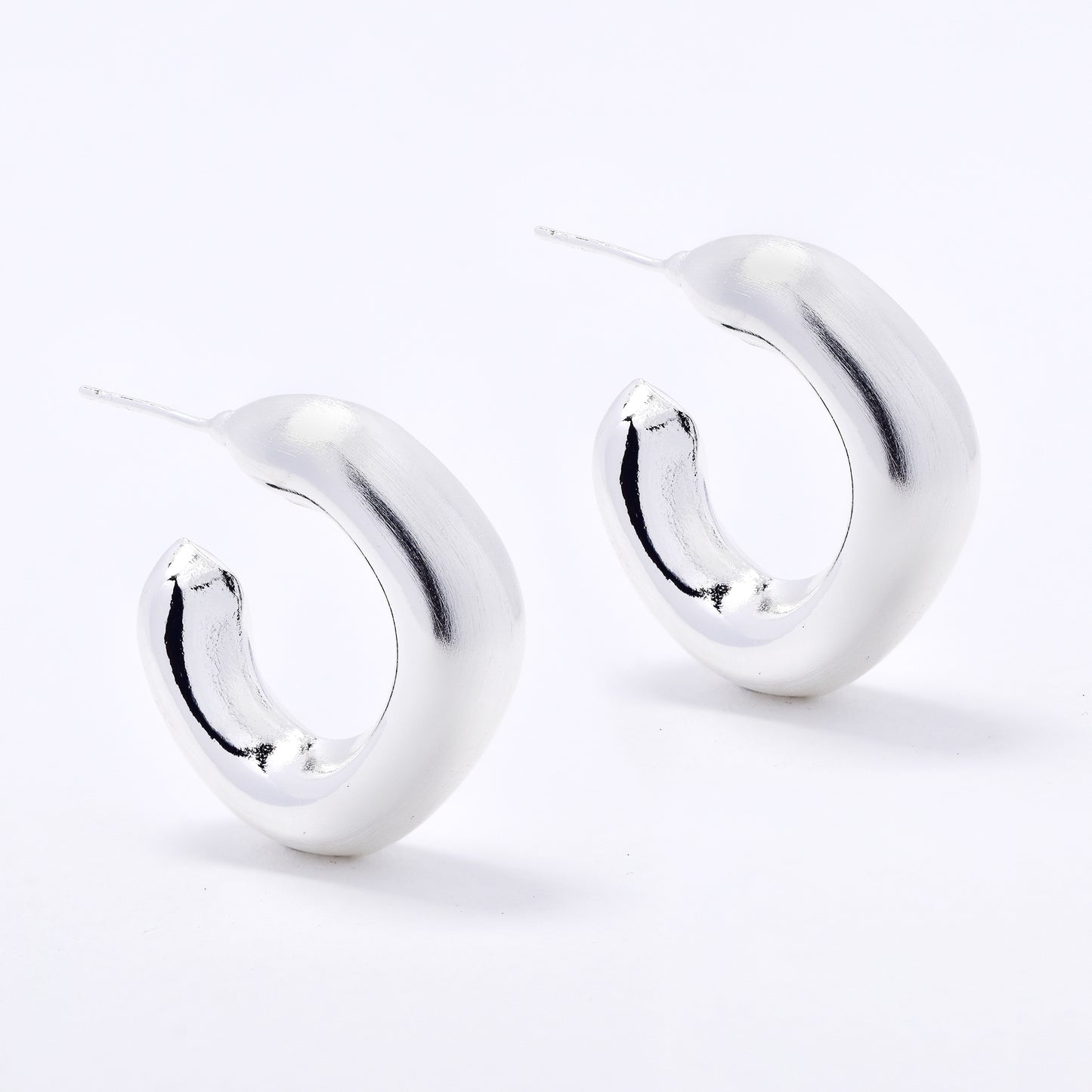 YE6189 - Fashion 22mm x 9mm Square Hoop Earrings