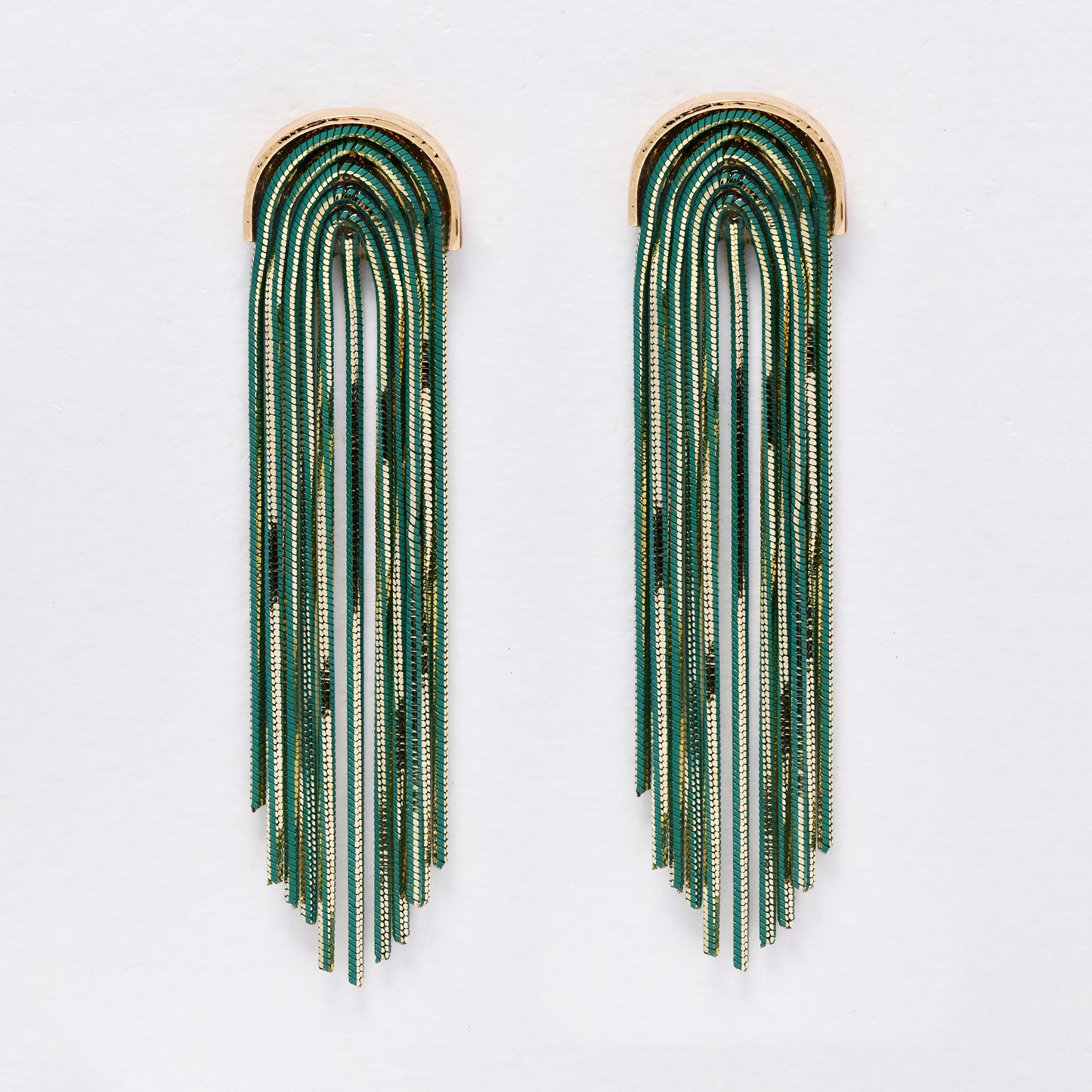 YE6248 - 6.2cm fringe drop earrings